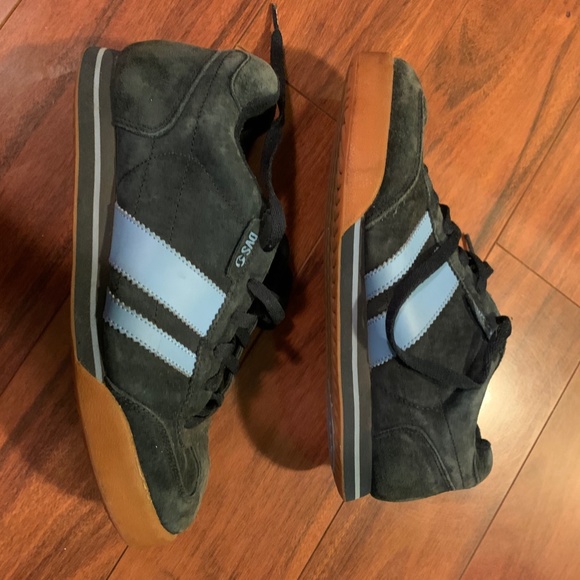 Vintage DVS Milan skate shoes suede dark blue and teal Men's size 8 - Picture 2 of 8